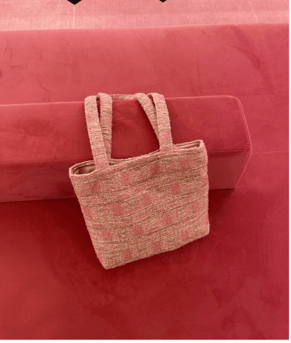 Tweed pink bag