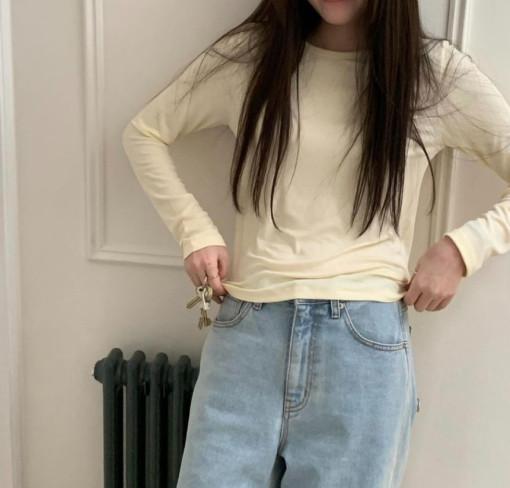 Jinsim 진심 드리스 라운드 티셔츠