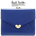 Paul Smith +:+NEW ARRIVAL  +:+ Designer's Special Edition - 러브레터 핸드라이팅 중지갑 (러빙키스 블루 / Sealed With Loving Kiss)