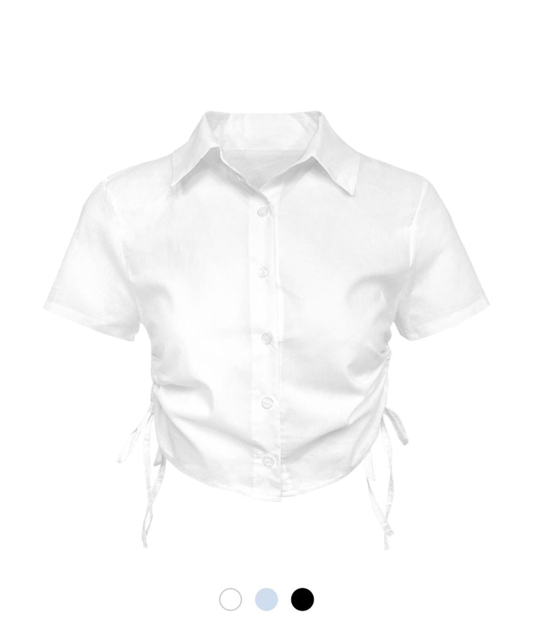 멜리아 셔링 크롭 셔츠