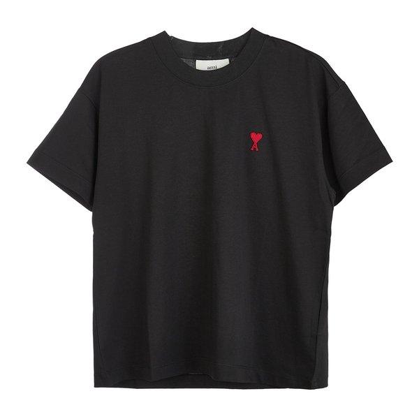 [아미] 스몰 하트 로고 여성 티셔츠 BFFJ109 723 001