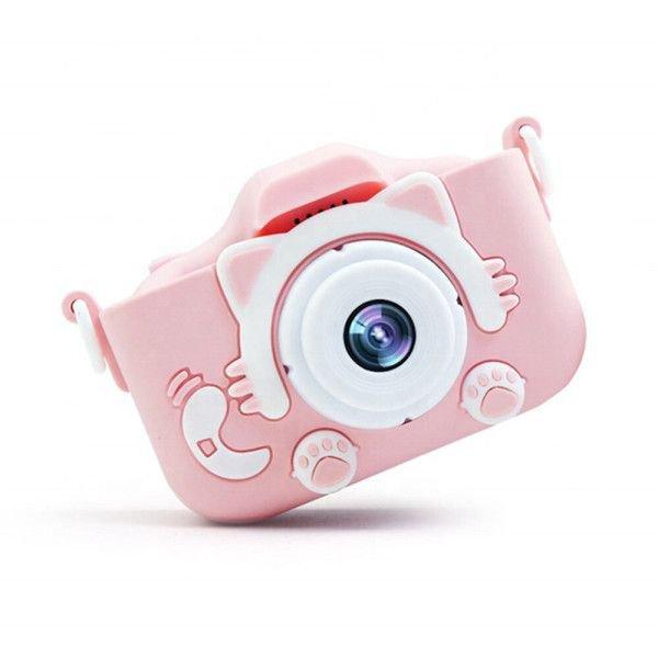 어린이카메라 고양이카메라 핑크 고화질 32GB