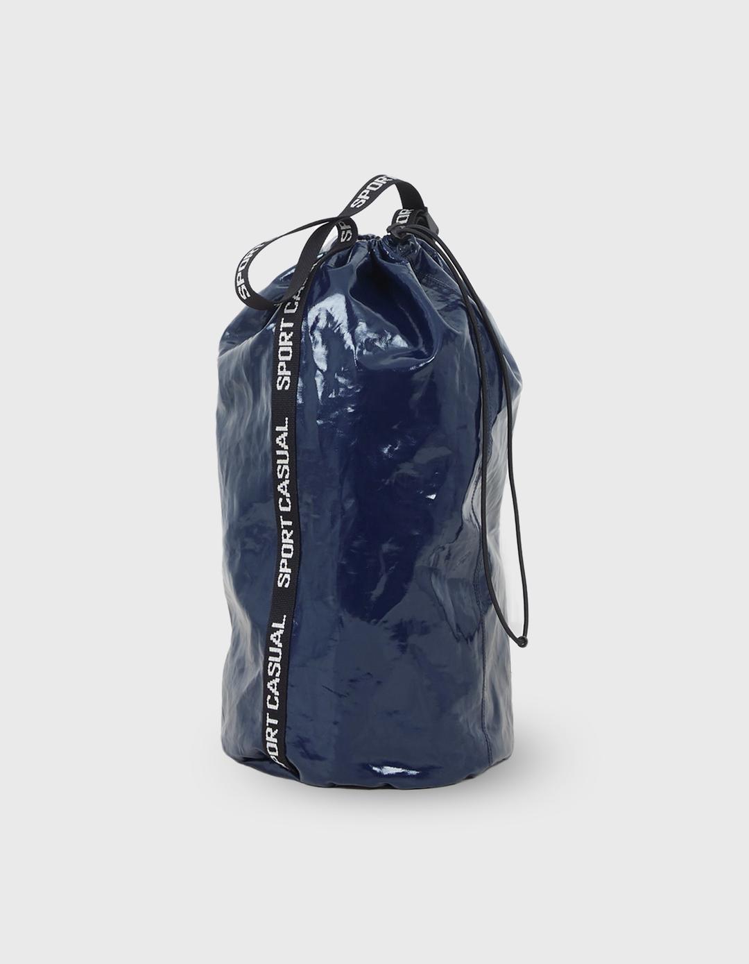 PATENT SPORTS BAG / Navy
