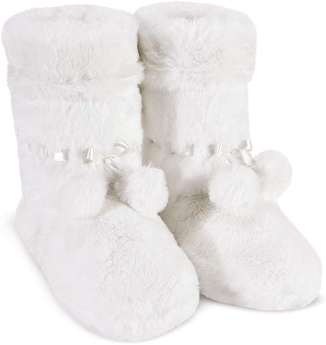 PajamaGram Women's Slipper Boots - Bootie Slippers for Women