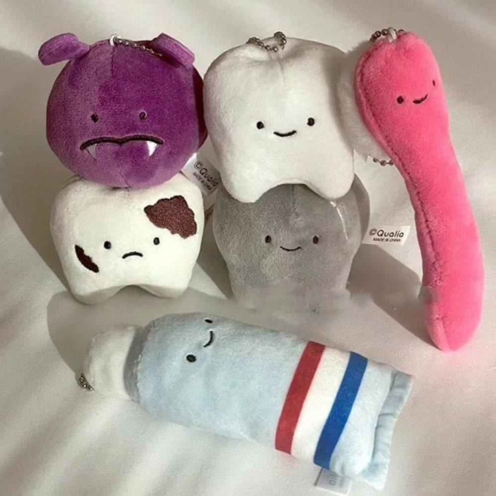 프로젝트소품 치카치카 치아 키링 어금니 충치 이빨 인형 열쇠고리 가방고리 키홀더 백팩 키링