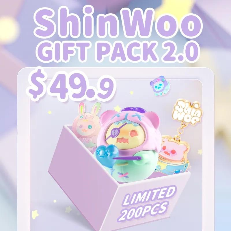 유니콘 찾기 신우 선물 팩 2.0 블라인드 박스, 수집용 액션 피규어, 럭키 백, 미스터리 박스, 선물 장난감, 고스트 베어 액세서리