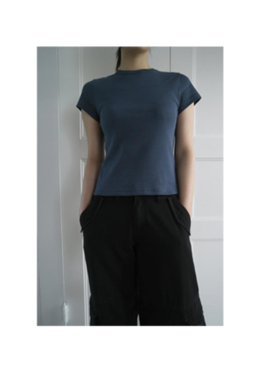 golgi slim half sleeve T-shirts (5colors)