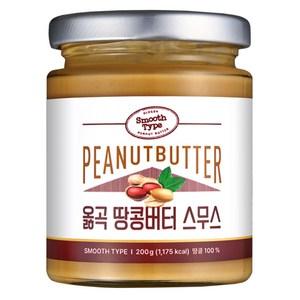 옳곡 국내산 땅콩버터 크런치, 200g, 1개 - 기타잼 | 쿠팡