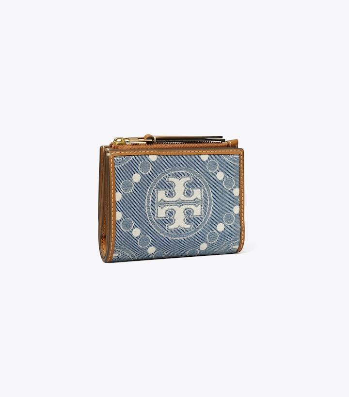 T Monogram Denim Bi-Fold Wallet - Multi