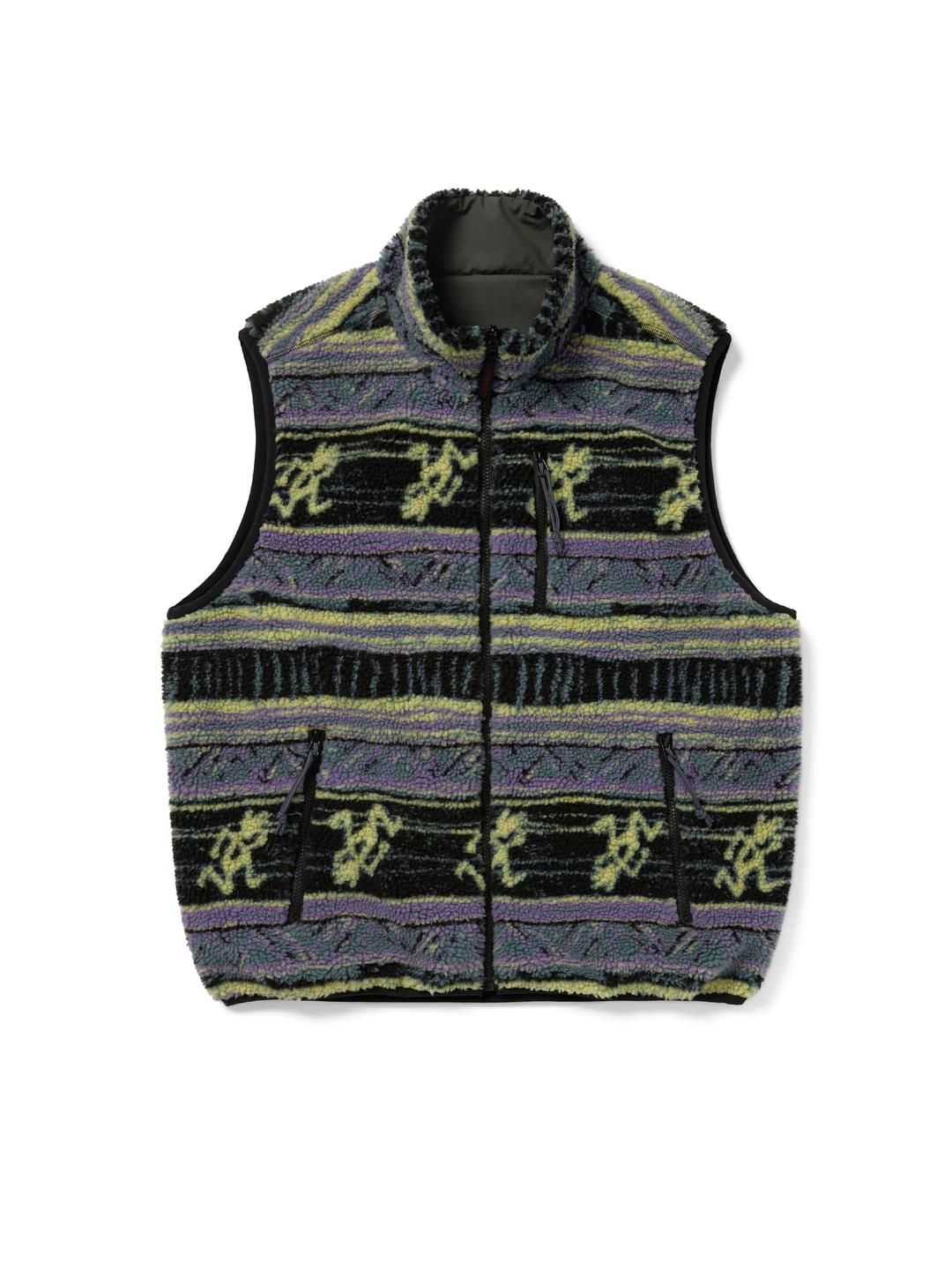 TNT GRAMICCI REVERSIBLE FLEECE VEST Multi
