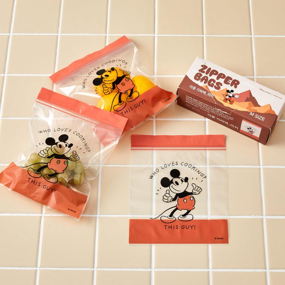 [디즈니] N 미키마우스 지퍼백 중형 40매입