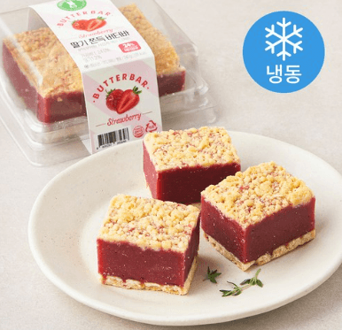 그린래빗 딸기 쫀득 버터바 (냉동), 240g, 1개 - 기타 디저트 | 쿠팡