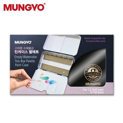 문교 고체 틴케이스 팔레트/12색 / 124*73*23mm / 개