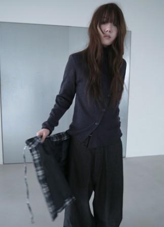 oblique cardigan top set (4c)