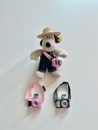 그로밋옷 모루인형옷 카메라 인형키링 소품