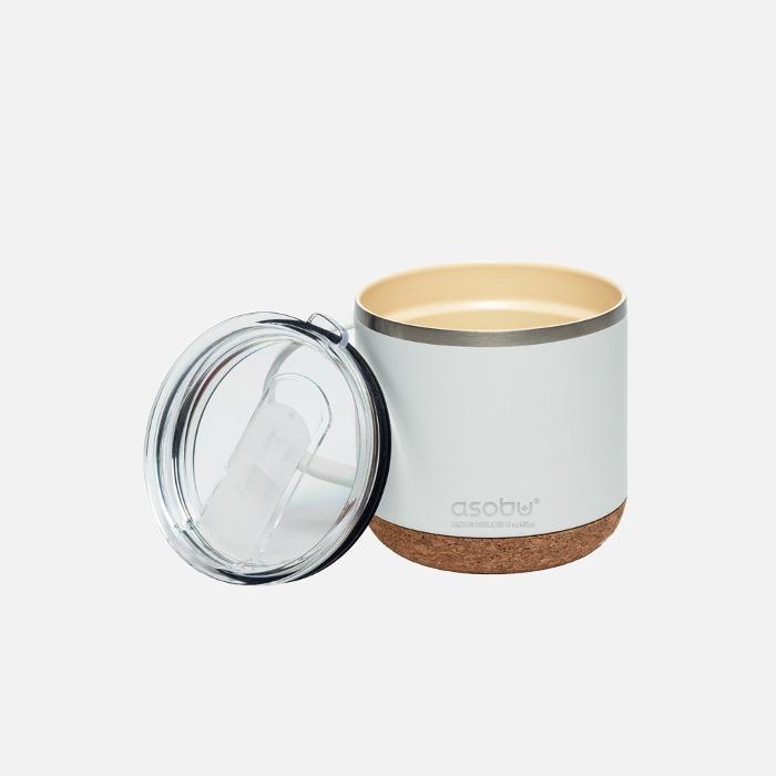 아소부 진공 스테인리스 세라믹코팅 인피니트 머그컵 490ml - 화이트