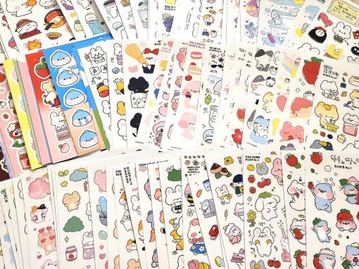 엥꼬님도안 무중복 인스믹스 100장 다꾸팩 꾸미기스티커 믹스팩