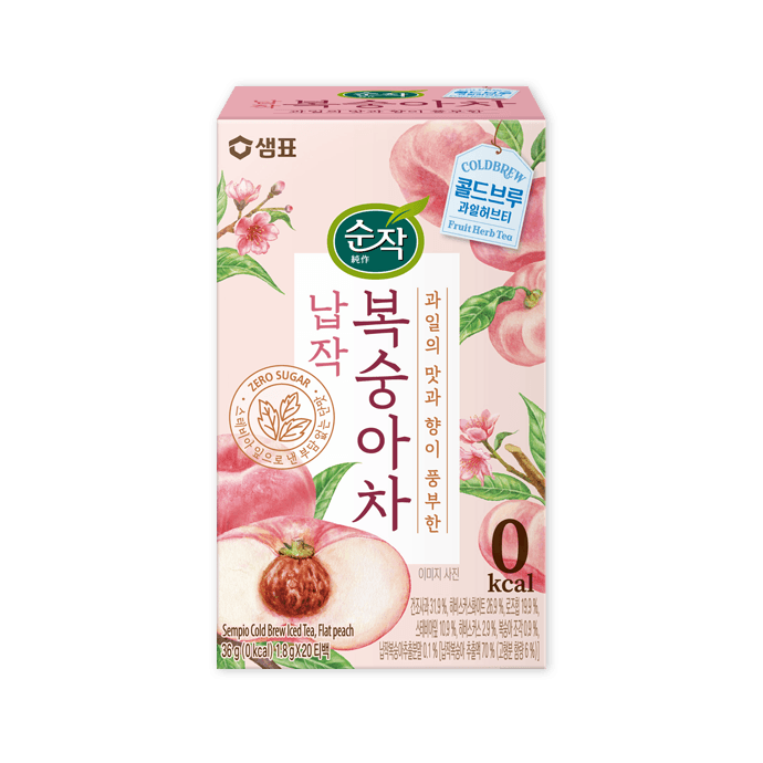 순작 납작복숭아차 티백