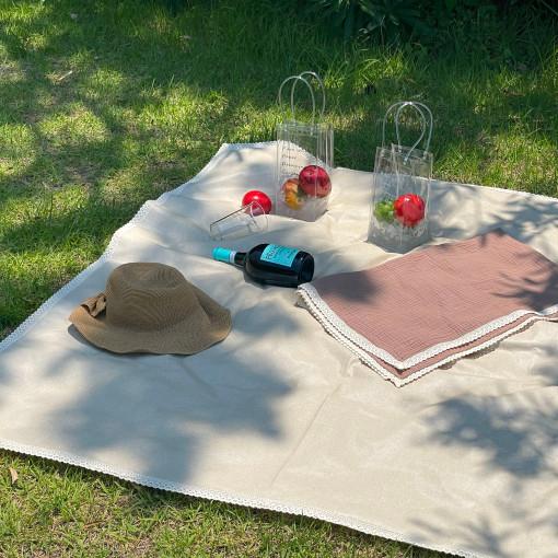 페이퍼가든 시그니처 방수 피크닉 매트 차박 캠핑 텐트 비치 한강 야외 소풍 휴대 돗자리