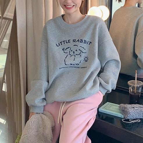 데일로엔 여성 오버핏 맨투맨 긴팔 티셔츠 수량 : 2 - 티셔츠 | 쿠팡