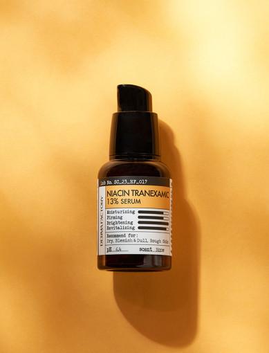 [비건인증] 더마팩토리 나이아신 트라넥삼산 13% 세럼 30ml/잡티세럼 미백세럼 글루타치온 비타민C 데일리미백 저자극 투명광채 나이아신아마이드10% 트라넥삼산3%