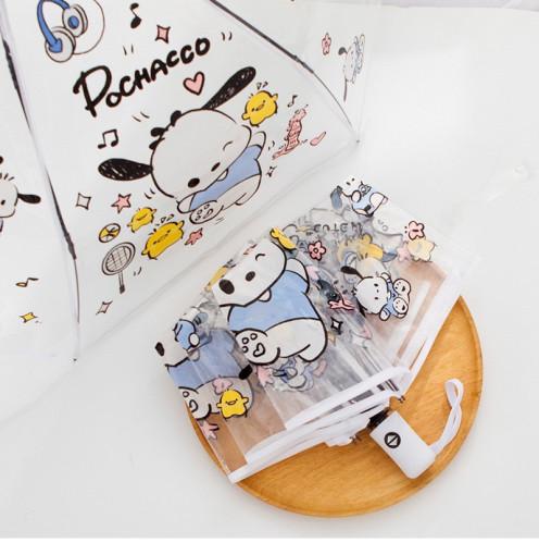 산리오 포차코 우산 투명우산 시나모롤 자동 3단 쿠로미 헬로키티 마이멜로디