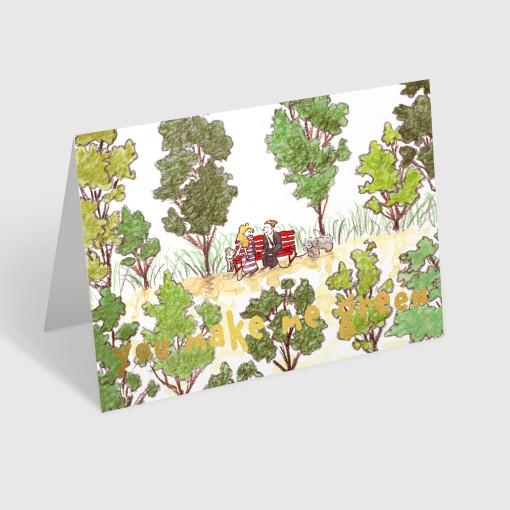 6. you make me green 카드