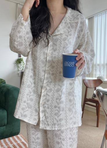 룰라바이 플라워 파자마 세트