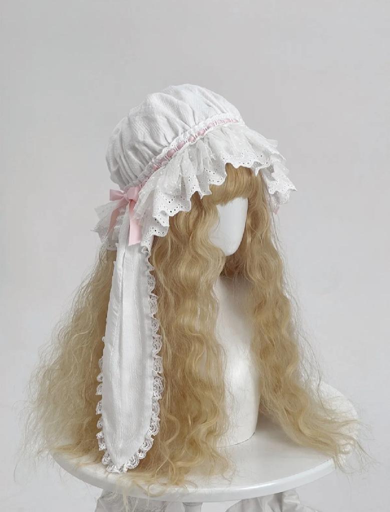 빈티지 인형 느낌 자카드 코튼 레이스 리본 나이트드레스 프린세스 파자마 세트 소녀 여성용 로리타 스위트