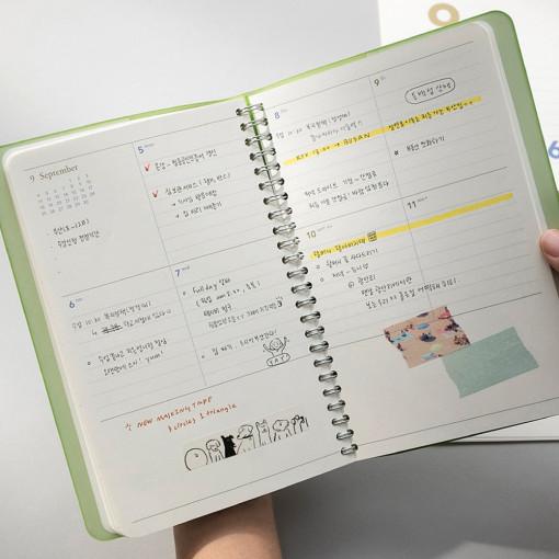 위클리 플래너 2024 년 스케줄 업무 주간 일일 계획 표 일주일