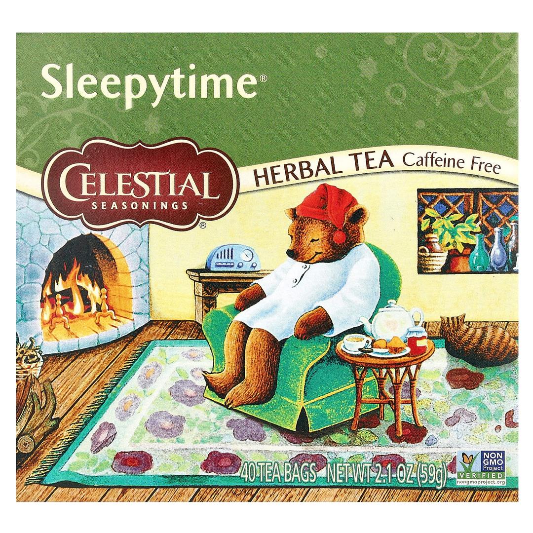 Celestial Seasonings, 허브 티, 슬리피타임, 카페인 무함유, 티백 40개, 59g(2.1oz)
