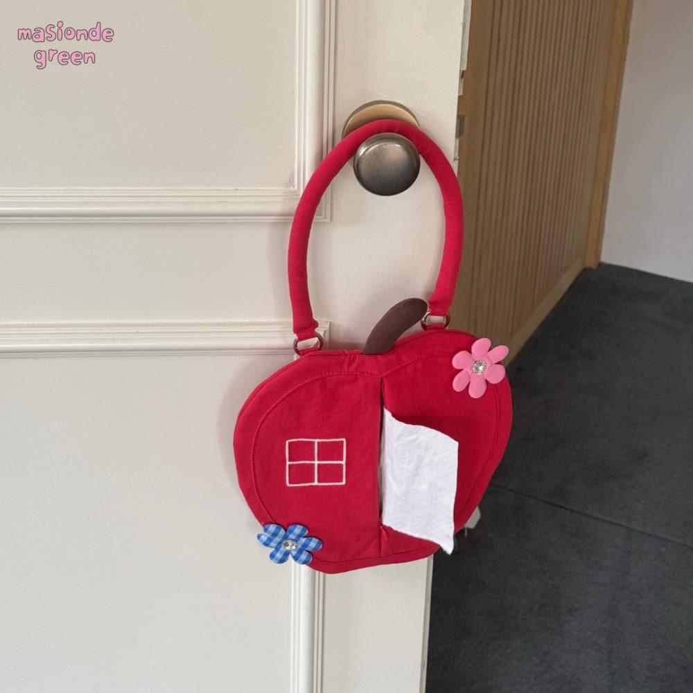 masiondegreen 메종드그린 티슈 케이스 애플하우스 플라워 티슈 백 걸이