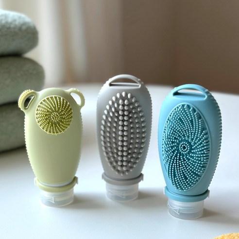 일상채움 브러쉬 일체형 식품등급 실리콘 여행용 휴대용 공병 100ml x 3p 세트 - 기타뷰티소품 | 쿠팡