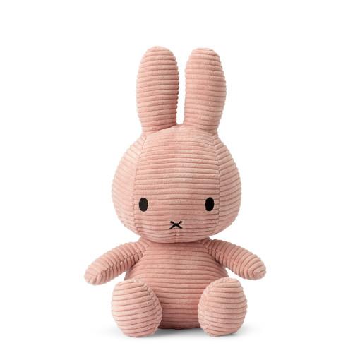 miffy 미피 코듀로이 토끼 애착 인형 핑크 - 33cm