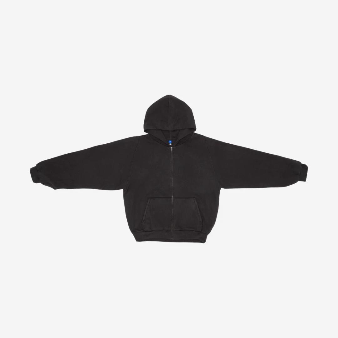 Yeezy YZY Zip-Up Hoodie Black