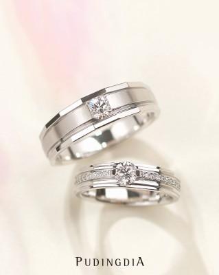 (카린) 3부 다이아몬드 웨딩밴드