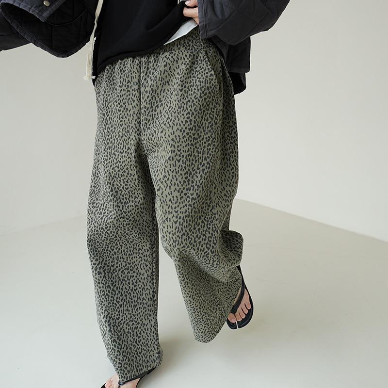 레오파드 밴딩팬츠 47345