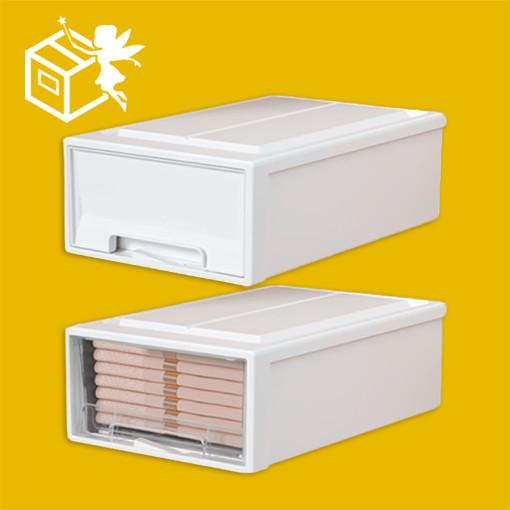 옷장 투명 서랍형 슬라이딩 리빙박스 펜트리 옷 수납 정리함 수납함 플라스틱 서랍 소품 111