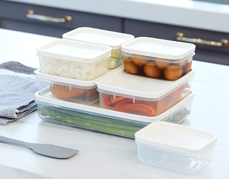 씨밀렉스 냉장고 냉동실 보관 정리 용기 화이트 1100ml, 4개입, 1개 - 냉장고정리용기 | 쿠팡