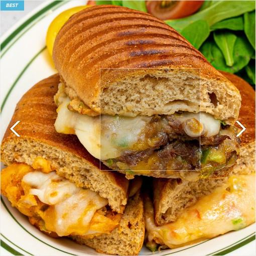 라쿠치나 프리미엄 파니니 4종 그릴드비프 치폴레치킨 콰트로포르마지오 풀드포크 120g