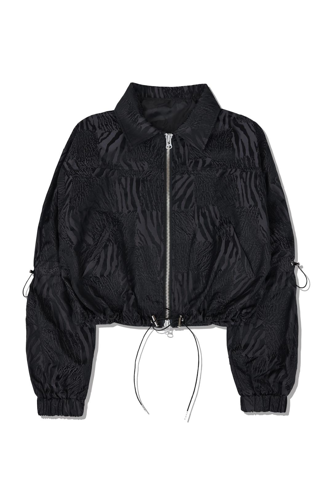 jacquard tech jacket (black)