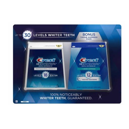크레스트 3D 화이트닝 치아 미백 스트립 60개 Crest WhiteStrip