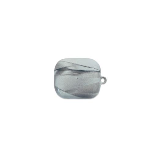 silver bandage glossy airpod case