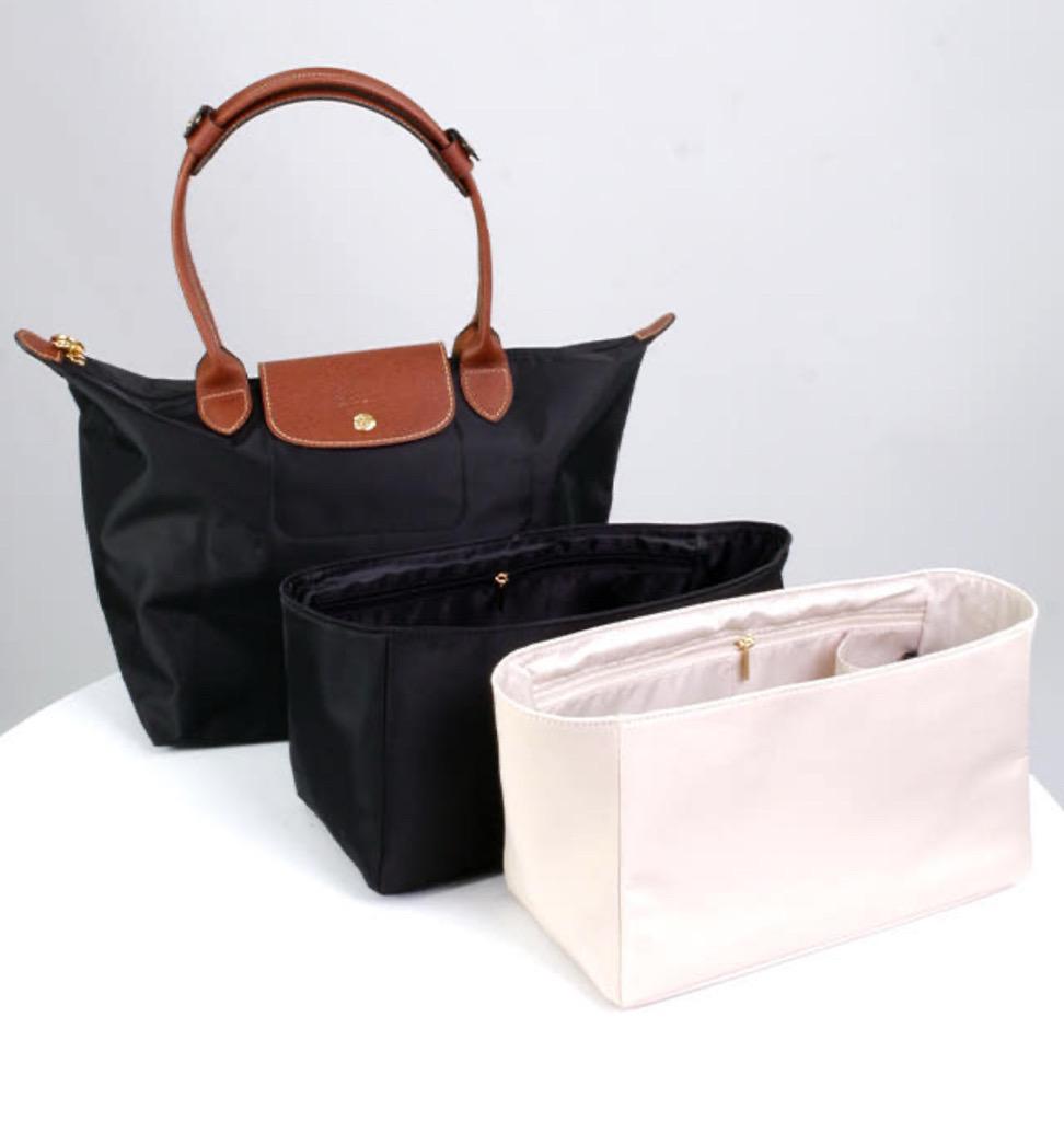 도시백 롱샴 호환 르플리아쥬 M 미듐 미디움 이너백 그린 탑핸들백 기저귀가방 숄더백