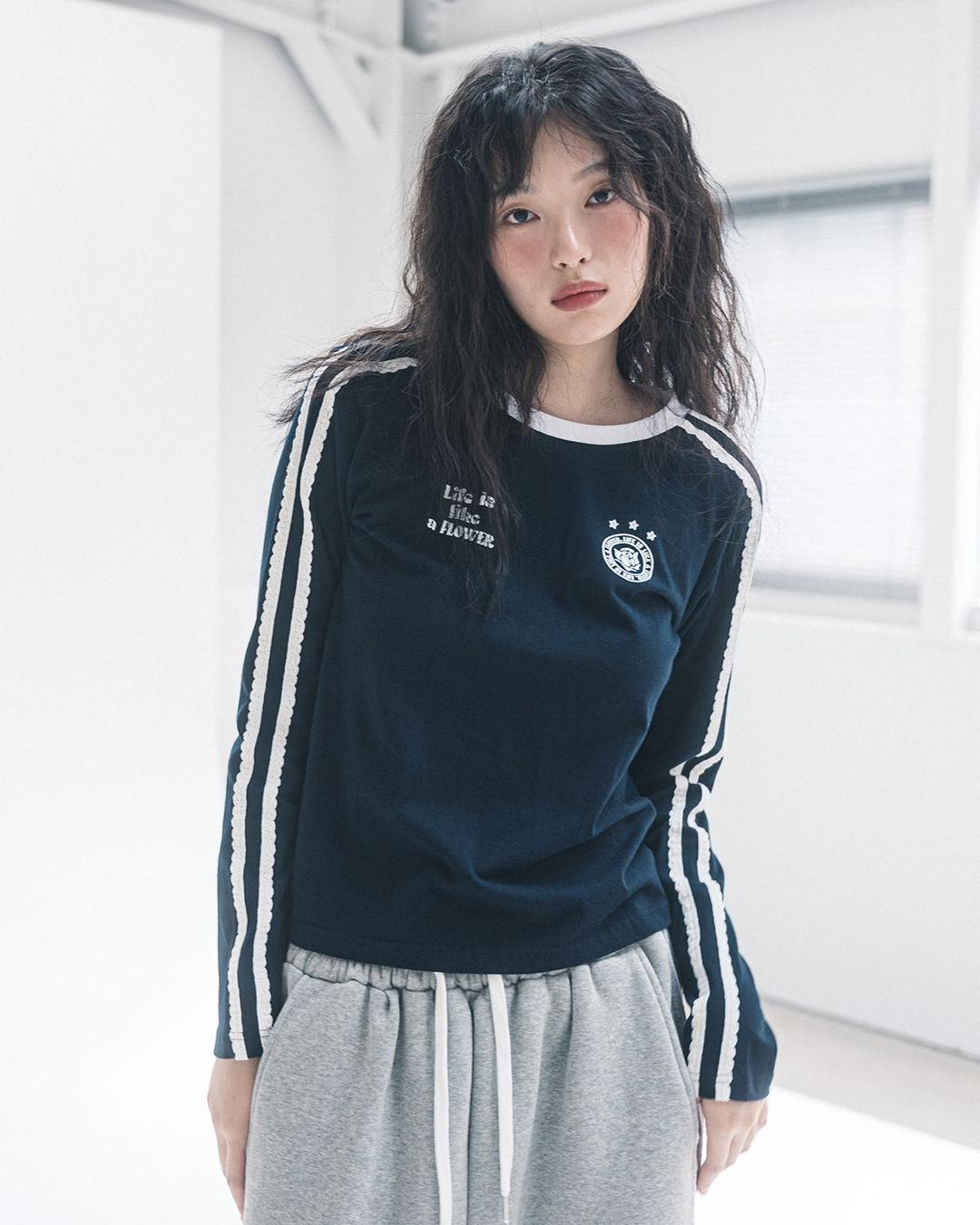 해비즘(HAVISM)  W LLF UNIFORM L/S TEE(NAVY) - 사이즈 & 후기 | 무신사