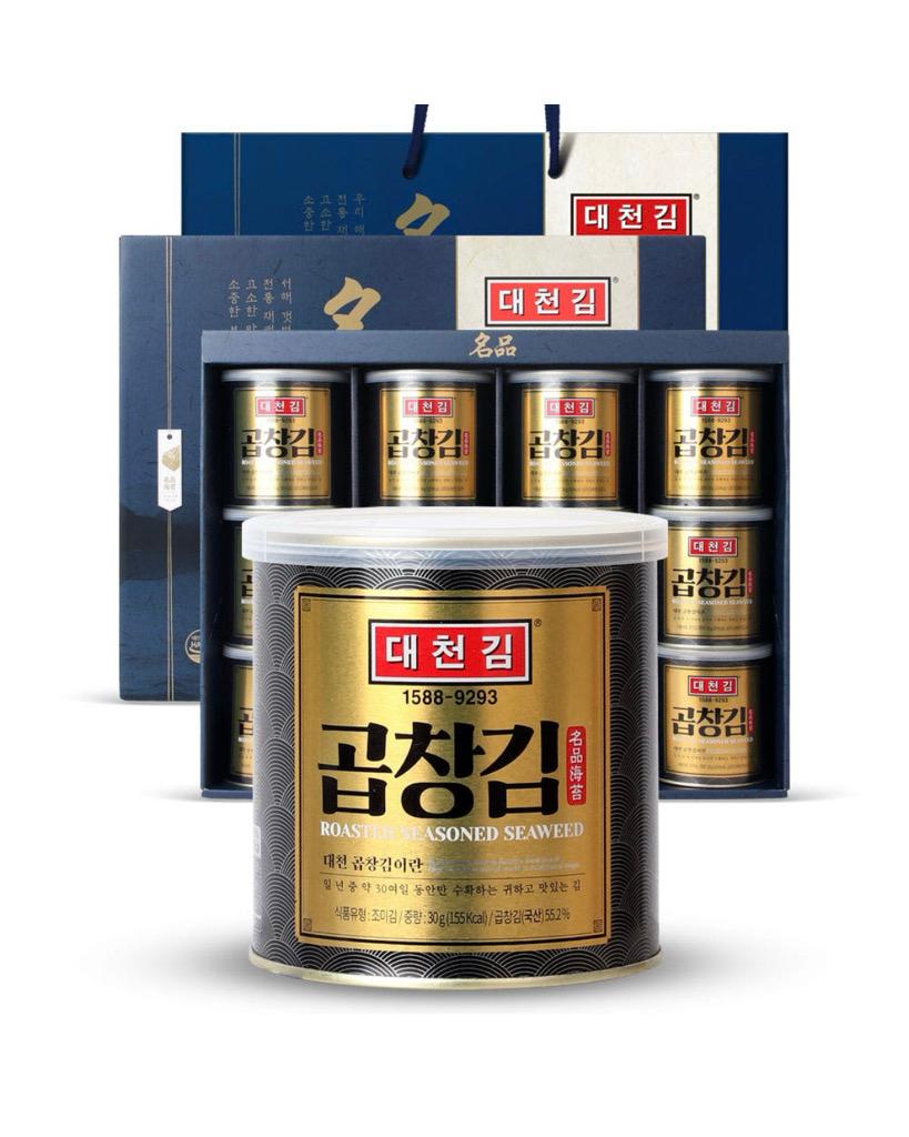 대천김 곱창김 캔김 30g 12캔 [원산지:국산(충청남도 보령시)]