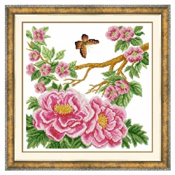 목단과나비(y)-도안/패키지