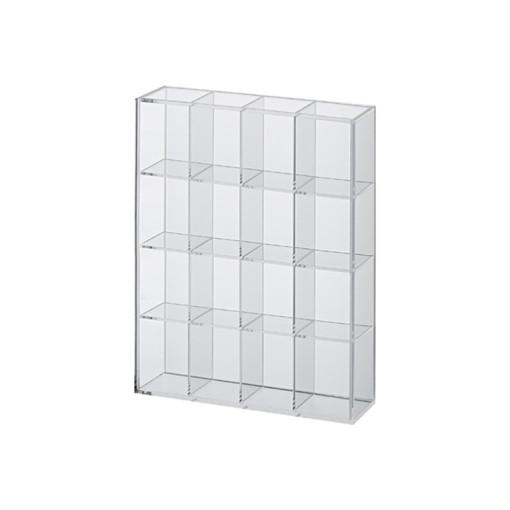 무인양품 일본 수납 투명 아크릴 컬렉션 소품 진열대 4단 4열