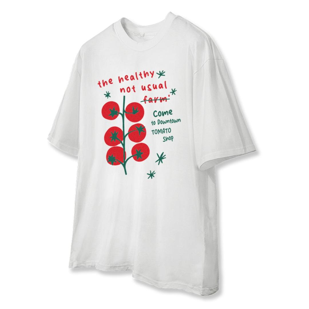 낫유즈얼(NOTUSUAL)  토마토샵 반팔티 [WHITE] - 사이즈 & 후기 | 무신사