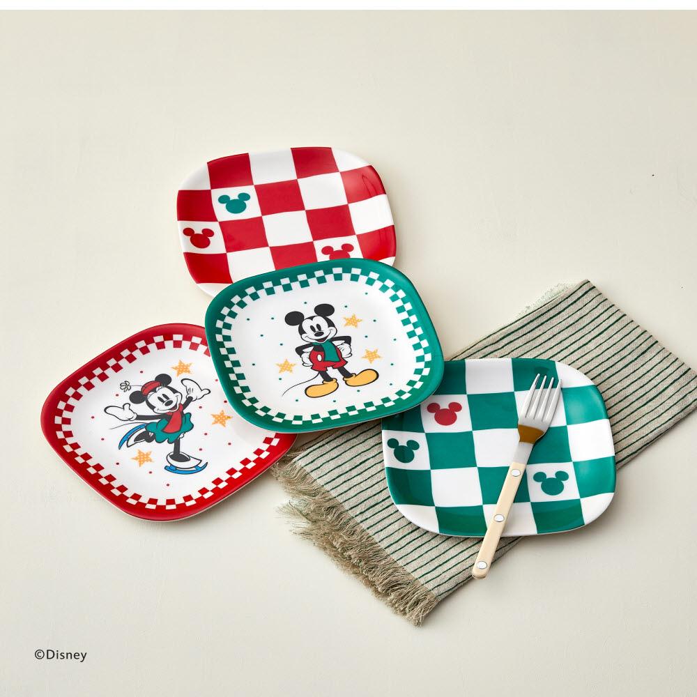 [디즈니] 크리스마스 멜라민 간식트레이 4P세트